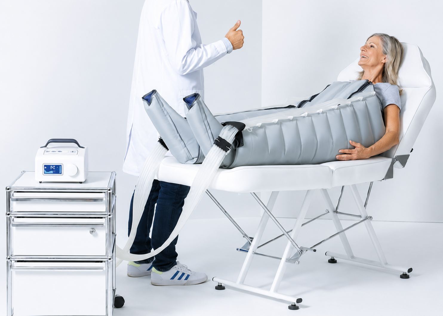 Apparative Kompressionstherapie bei Kächele