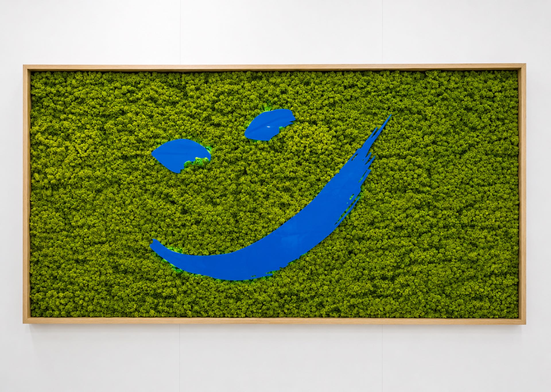Mooswand mit Kächele-Smiley